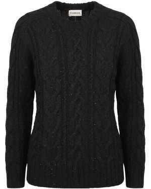 P.A.R.O.S.H. P.A.R.O..H. Long-Sleeved Crewneck Sweater - Black