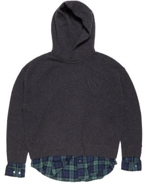 Acne Studios Layered Hoodie - Blue