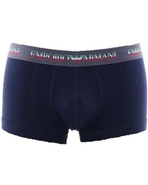 Emporio Armani Logo Boxer - Blue