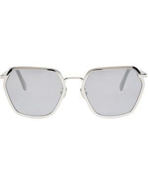 Marni Minimalist Geometric Sunglasses - White