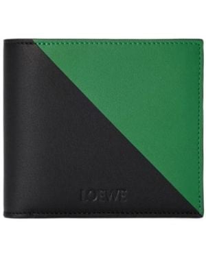 Loewe Flag Bifold Coin Wallet - Green