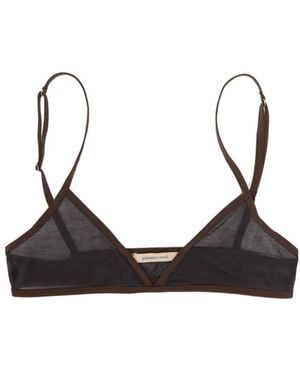 Paloma Wool Esco Sheer Triangle Bralette - Black