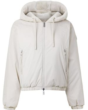 Moose Knuckles Cropped Hooded Jacket - Gray