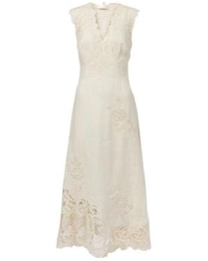 Ulla Johnson Lace Trimmed Dress - White