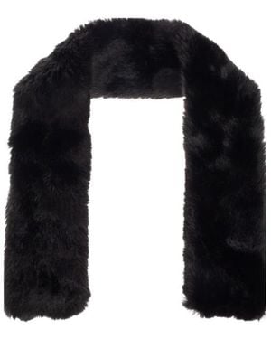 By Malene Birger Faux-Fur Scarf - Black