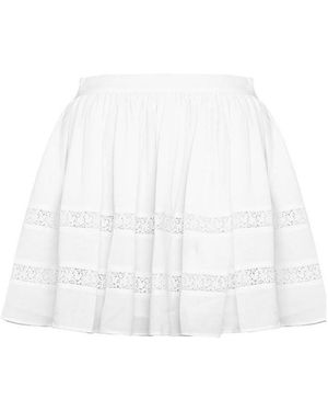 Armani Jeans Emblem Skirt - White