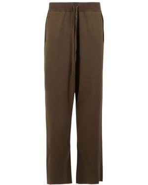Entire studios Elasticated Straight-Leg Trousers - Brown