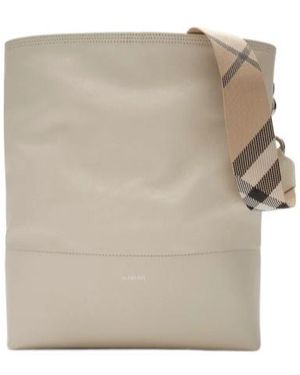 Burberry Medium B Clip Bucket Bag - Natural