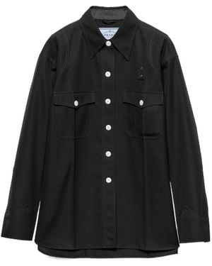 Prada Gabardine Shirt - Black