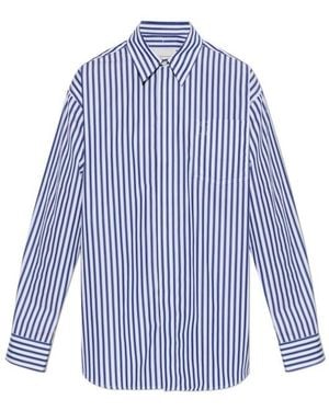 Ami Paris Long-Sleeved Shirt - Blue