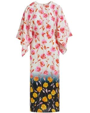 Essentiel Antwerp Floral Print Midi Dress - White