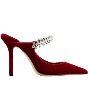 Jimmy Choo Heeled Mules "Bing" - Red