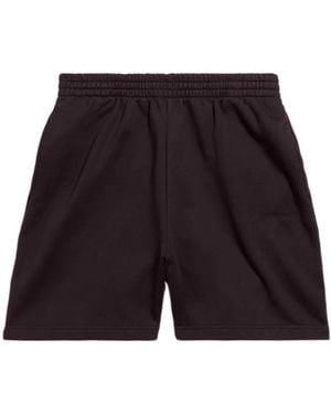 Balenciaga Logo Details Sports Shorts - Black