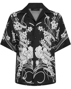 Amiri Floral Shirt - Black