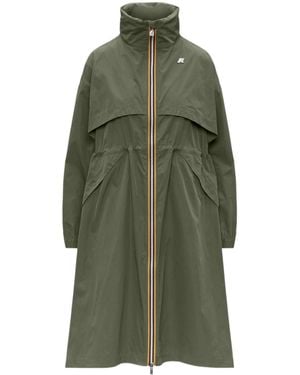 K-Way Aube Memory Touch Coat - Green