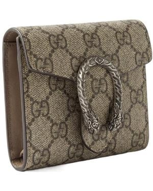 Gucci Dionysus Card Case Wallet - Natural