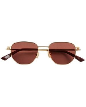 Bottega Veneta Eyewear Round-Frame Sunglasses - Brown
