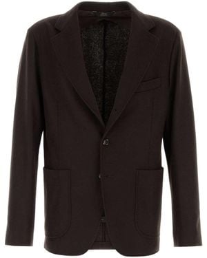 Brioni Long-Sleeve Single-Breasted Blazer - Black