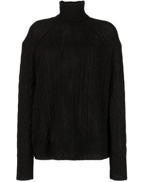 Etro Long-Sleeved Roll-Neck Knitted Jumper - Black