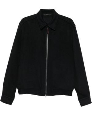 Brioni Long-Sleeve Casual Jacket - Black