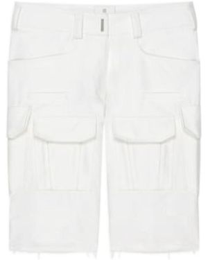 Givenchy Cargo Knee-Length Shorts - White
