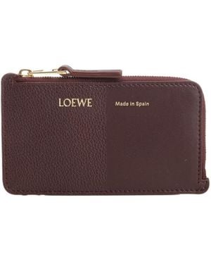 Loewe Coin Card Holder - Purple