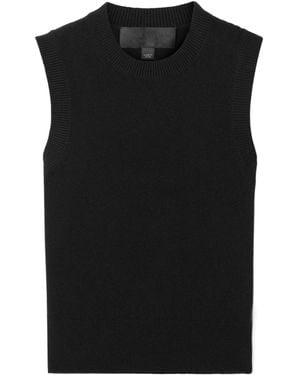 Nili Lotan May Cropped Tank Top - Black