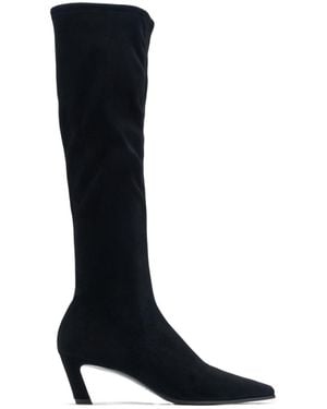 Stuart Weitzman High-Heeled Tall Boots - Black