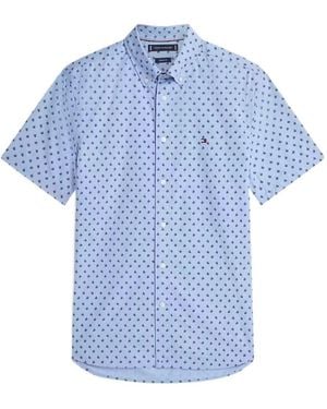 Tommy Hilfiger Short Sleeve Shirt - Blue