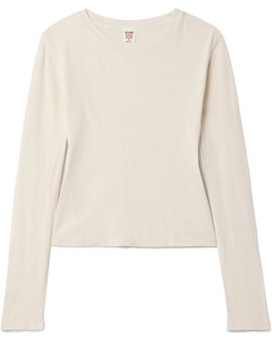 RE/DONE 90S Baby Long-Sleeve T-Shirt - Natural