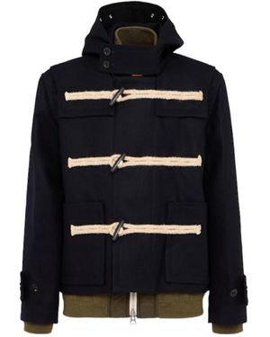Sacai Wool Melton Jacket - Black