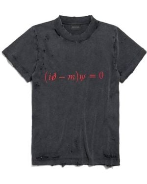 Balenciaga Dirac Equation Fitted T-Shirt - Black
