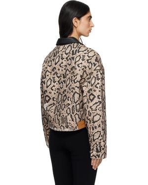 Amiri Snake Denim Jacket - Multicolor