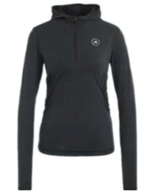 adidas By Stella McCartney Half-Zip Hooded Top - Blue