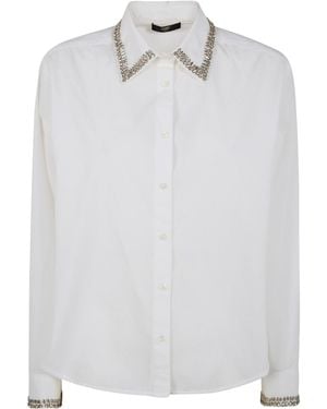 Seventy Embellished-Collar Shirt - White