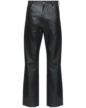 MM6 by Maison Margiela Straight Leg Trousers - Black