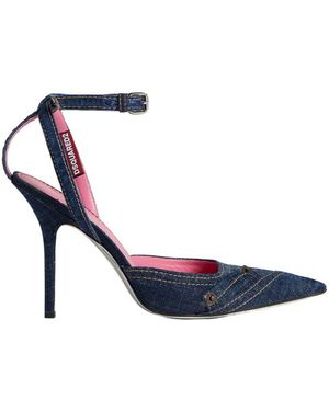 DSquared² Pointed-Toe Denim Court Shoes - Blue