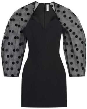 Nina Ricci Balloon Sleeve Dress - Black