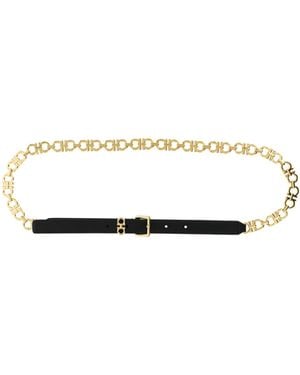 Ferragamo Ferragamo Gancini Chain Belt - White