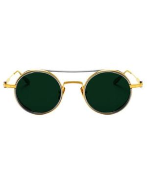 Akoni Eris Round Shield Sunglasses - Green