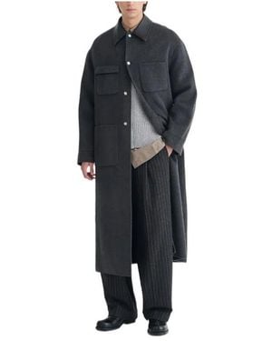 Nanushka Wylder Buttoned Coat - Black