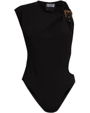 Versace Jeans Couture Couture Cut-Out Detailed Bodysuit - Black