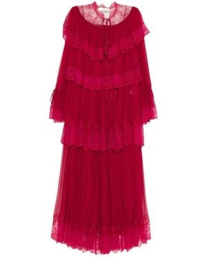 Chloé Long Sleeve Dress - Red