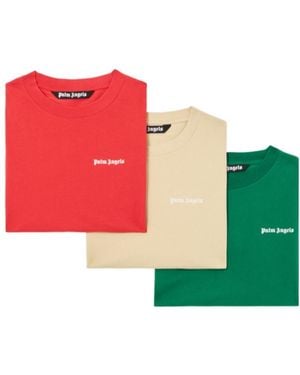Palm Angels Logo T-Shirt (Pack Of Three) - Red