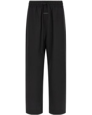 Fear Of God Wide-Leg Drawstring Trousers - Black