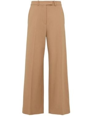 Frankie Shop Brickell Pleated Wide-Leg Trousers - Natural