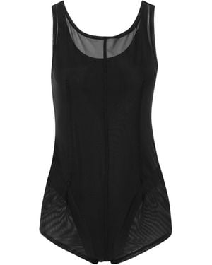 Our Legacy Mesh-Paneled Swimsuit - Black