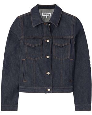 Loewe Long-Sleeved Denim Jacket - Blue