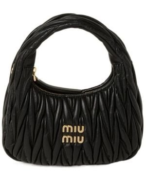Miu Miu Wander Hobo Bag - Black