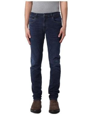 Fay Slim Fit Five Pocket Jeans - Blue
